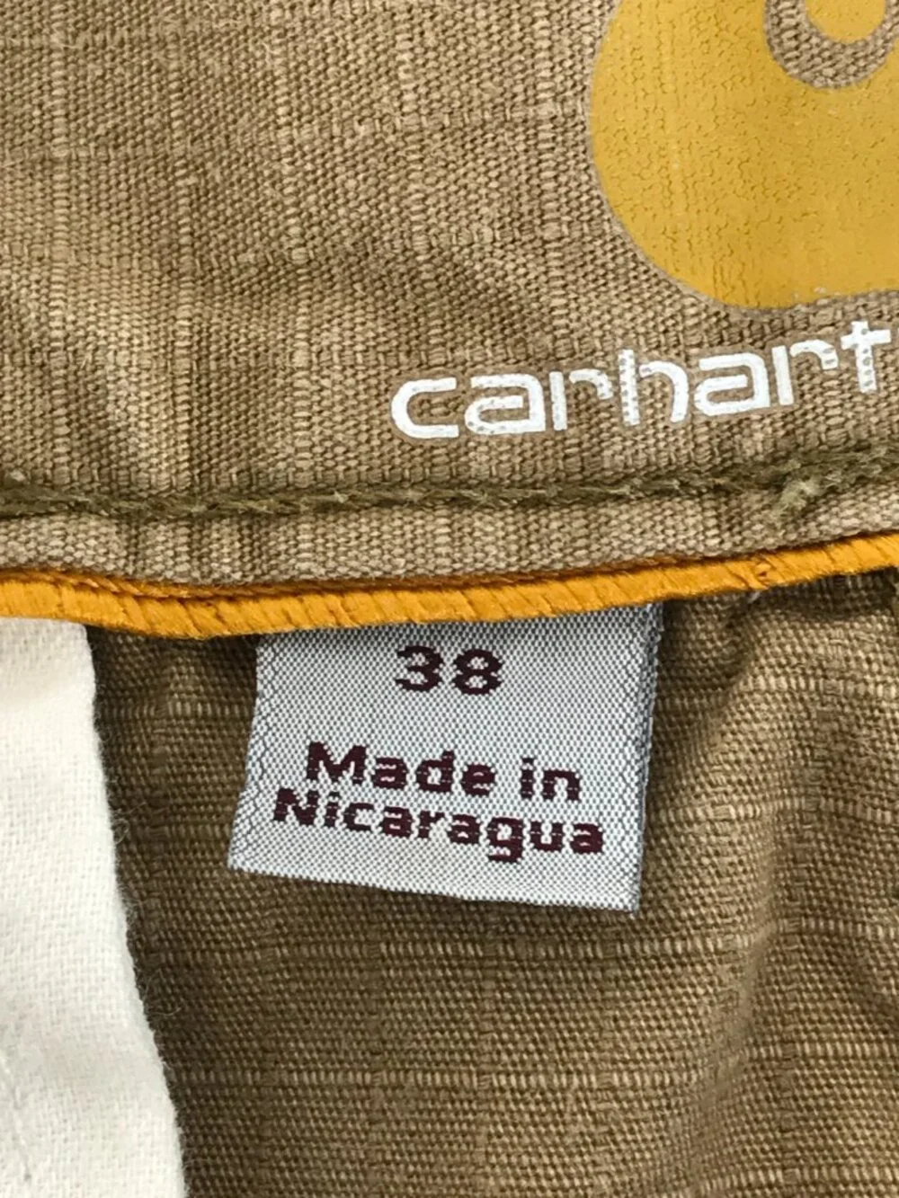 Carhartt Force Tappen Cargo Short Men's Size 38 Tan Relaxed Fit Cotton Workwear